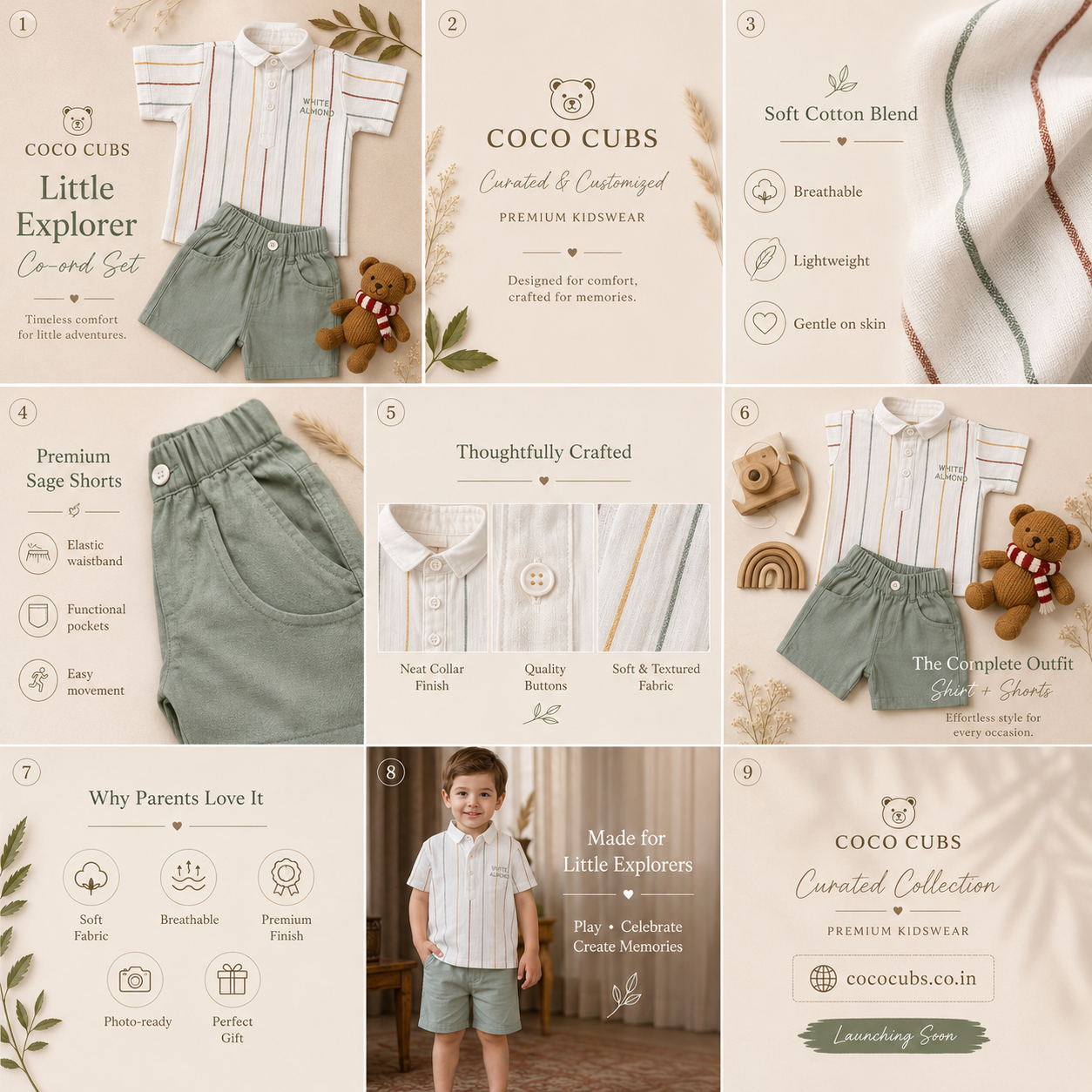 Little Explorer Striped Co-ord Set